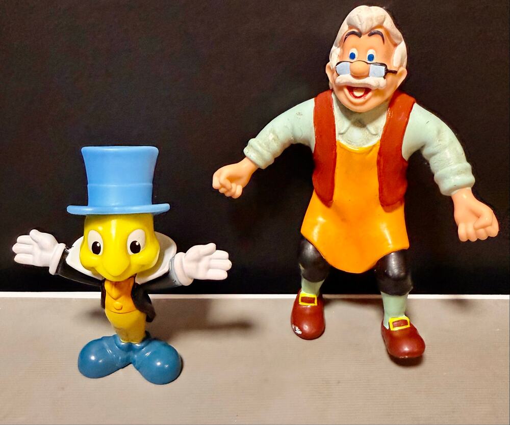 McDonald's Disney 50th Anniversary Jiminy Cricket & 1960s Geppetto Pinocchio